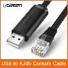 CM204 UGREEN  USB to RJ45 Console RS232 Cable Serial Adapter for Router 1.5m USB RJ 45 (50773)